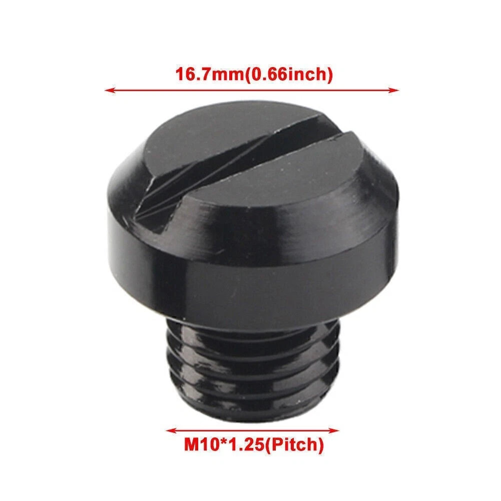 4X M10 Mirror Hole Plug for Yamaha Honda Suzuki Kawasaki BMW Aluminum