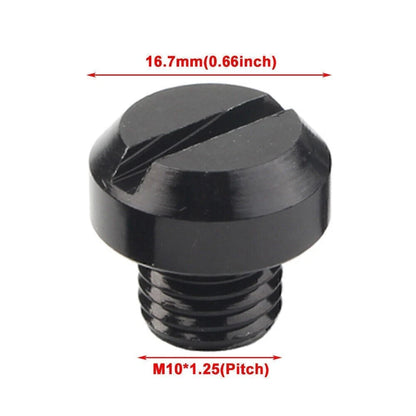 4X M10 Mirror Hole Plug for Yamaha Honda Suzuki Kawasaki BMW Aluminum