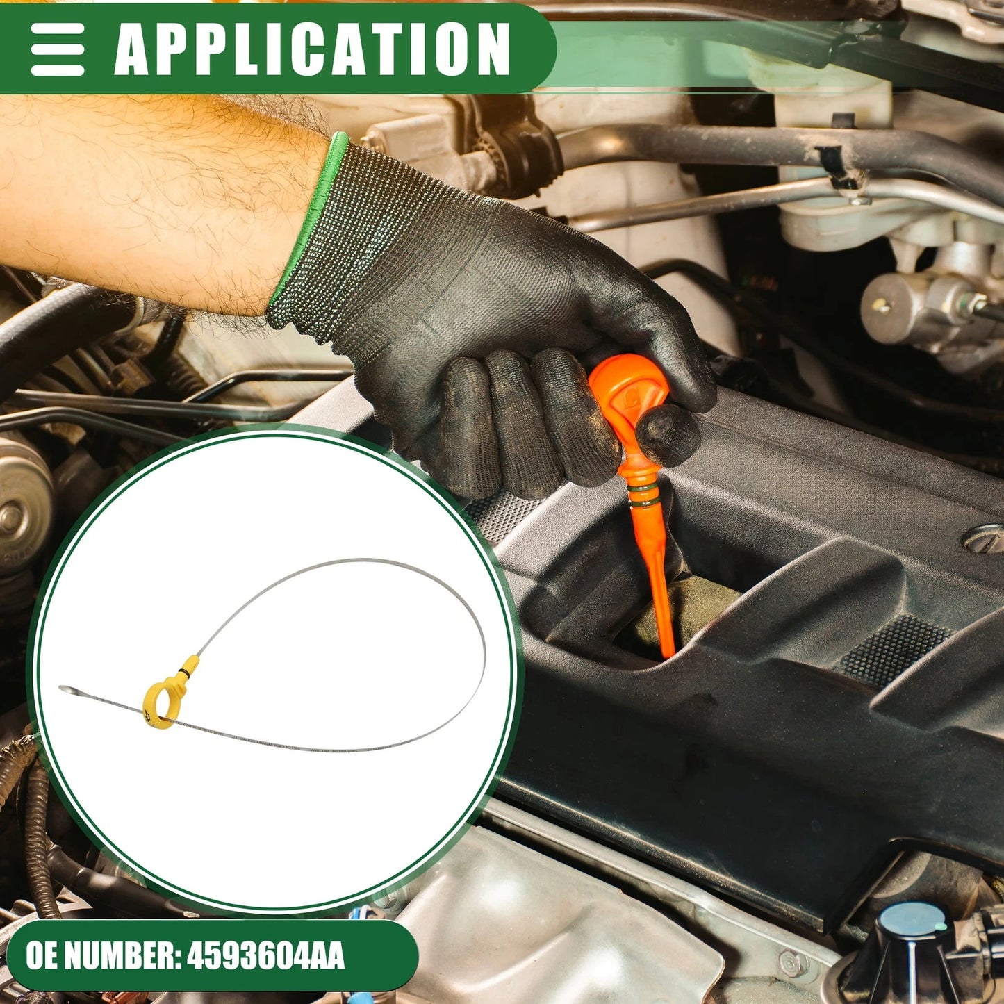 Engine Oil Dipstick Indicator for Chrysler Pacifica (2007–2008) No. 4593604AA