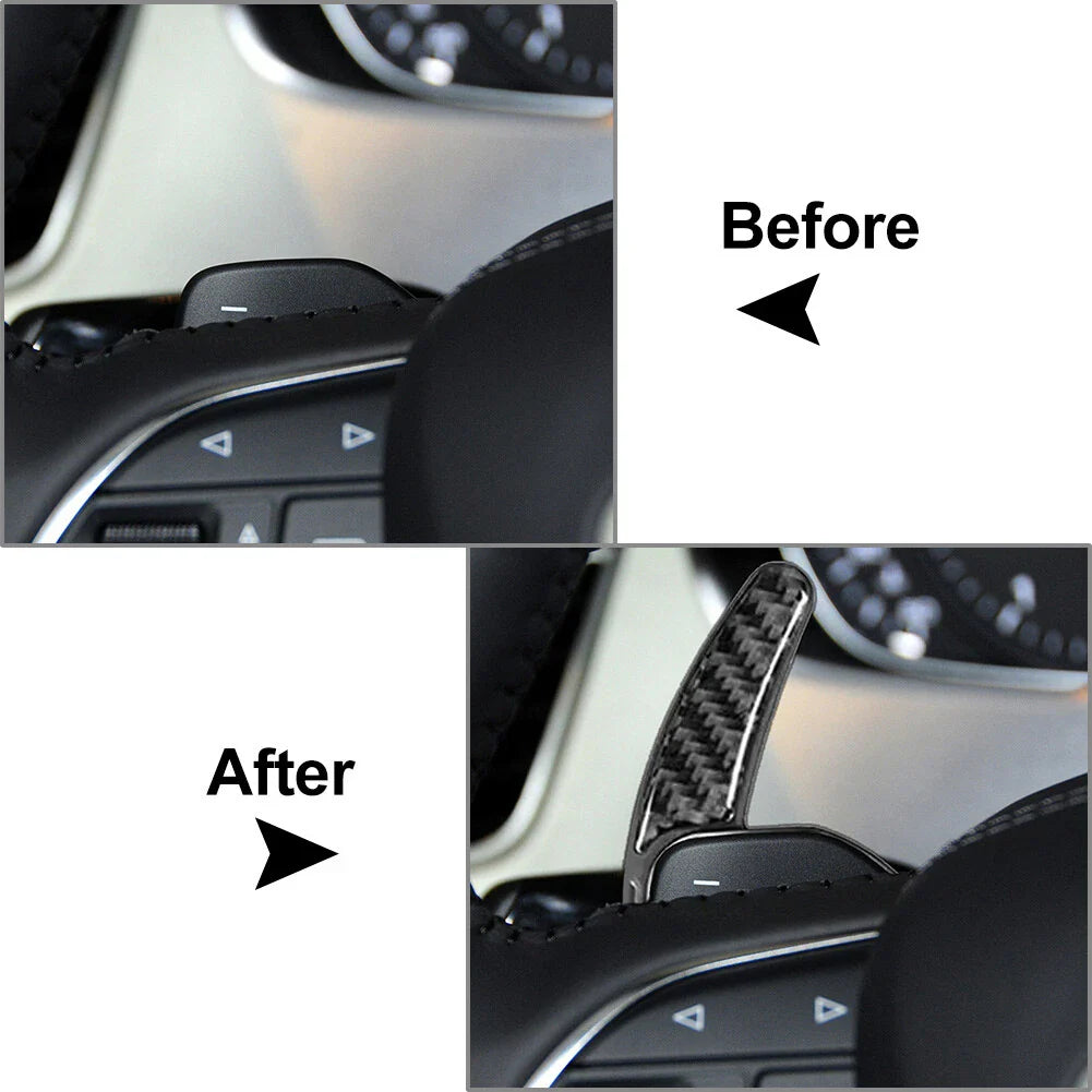 Steering Wheel Shift Paddle Extensions for Audi A3 A4 A5 A6 A8 Q5 Q7 S5 S6