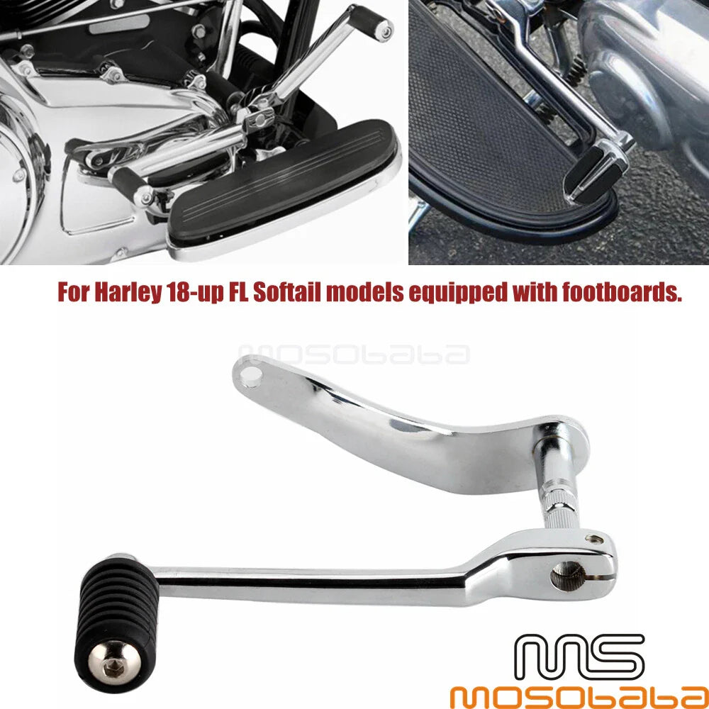Chrome Heel Shifter Peg Lever for Harley Softail FL Slim FLSL S 2018-2022