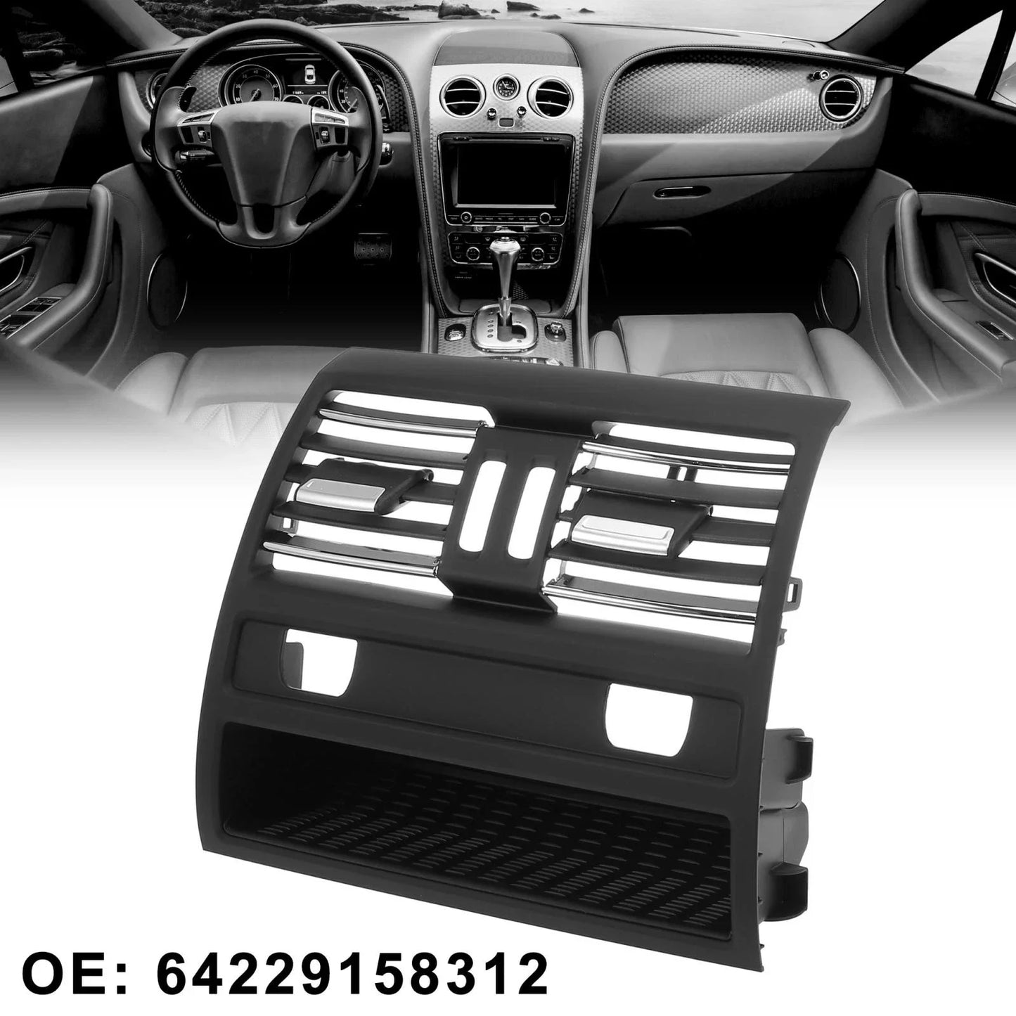 A/C Outlet Vent Grill Full Plating for BMW 5 Series F10 Rear Side