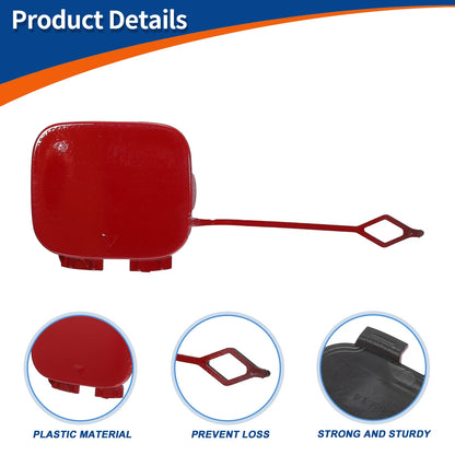 Rear Tow Hook Cover for Mercedes-Benz B-Class W246 (2012–2019) No.A2468851422 Red