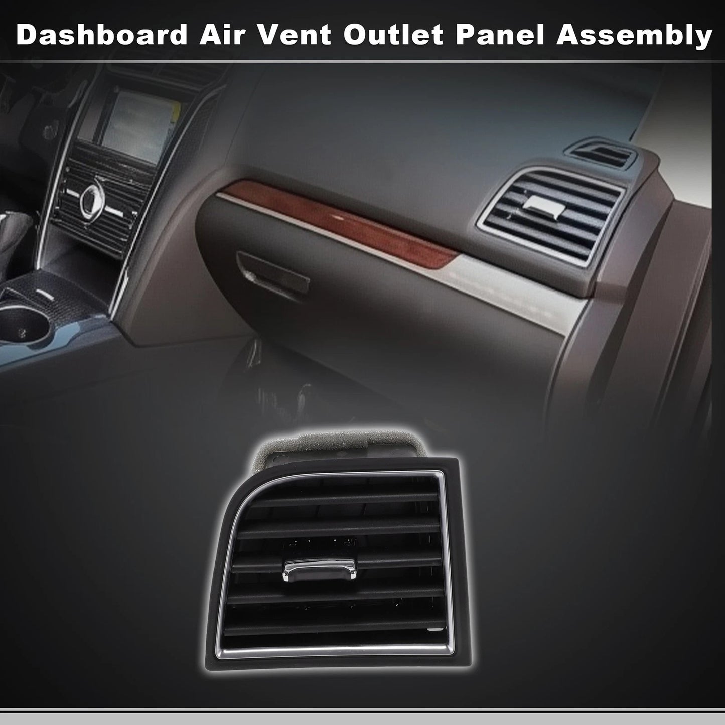 Front Right Center Dash AC Air Vent Panel for Ford Explorer (2011–2021) No.FB5Z-19893-CF