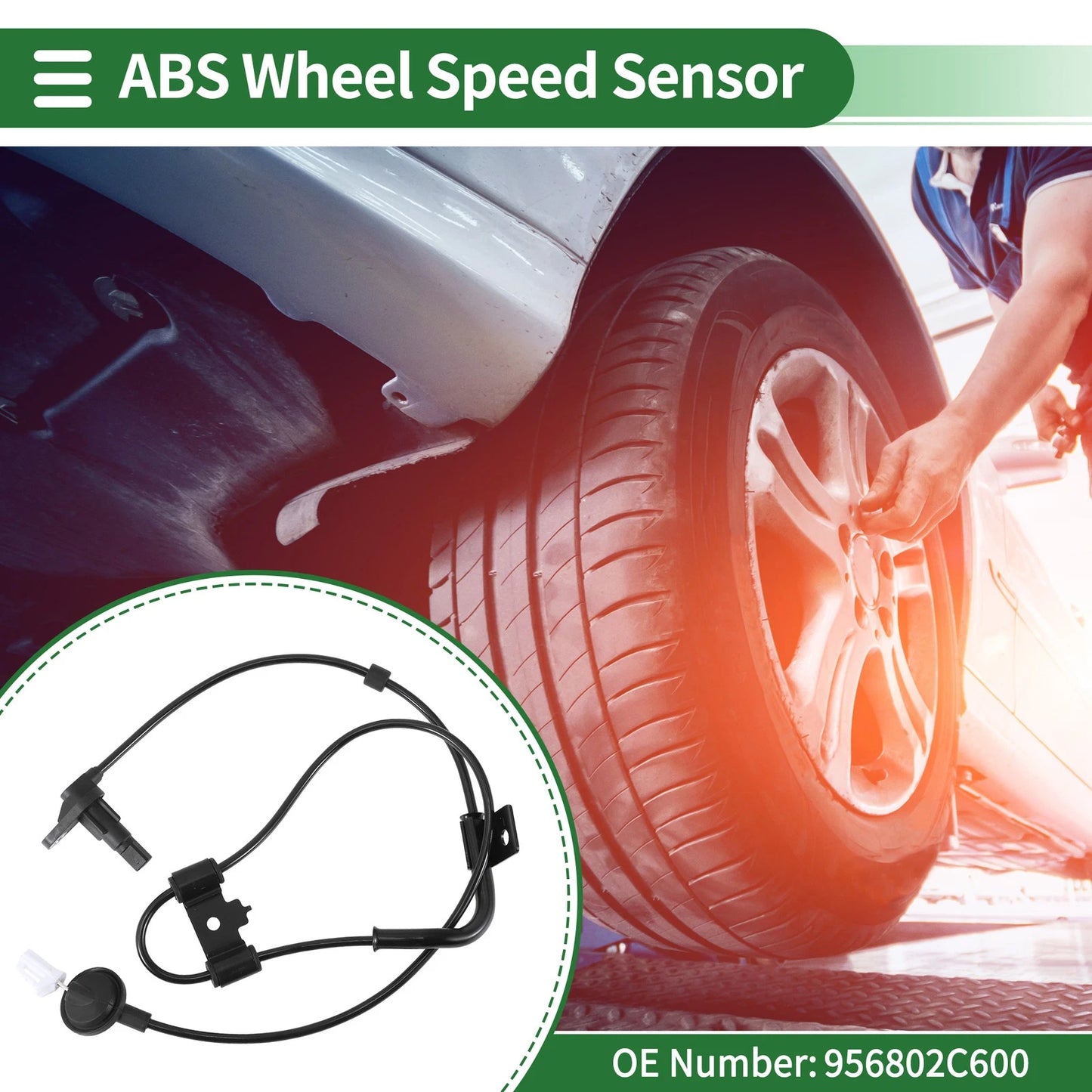 ABS Wheel Speed Sensor No. 956802C600 for Hyundai Tiburon (2006–2008)