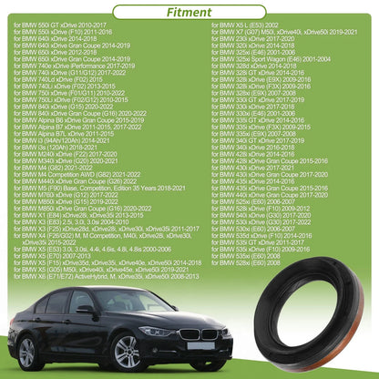 Drive Axle Shaft Oil Seal Left Differential Carrier Seal for BMW