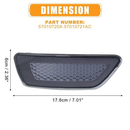 Bumper Reflector for Jeep Grand Cherokee & Dodge Journey Black