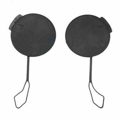 2X Black Tow Hook Covers for Alfa Romeo Stelvio (2017–2023)
