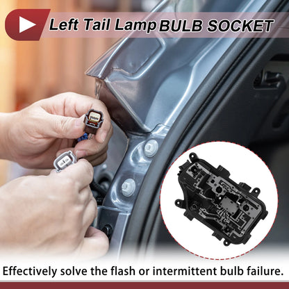 1 Pc Left Tail Light Socket for Citroen Celysee (2017–2020) Lamp Connector