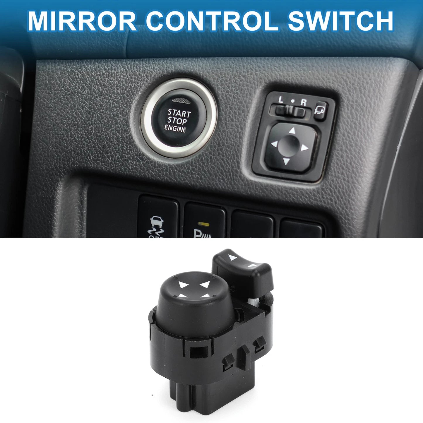 Car Mirror Switch No. 15261340 for Chevrolet Malibu (2004–2008) Plastic Black