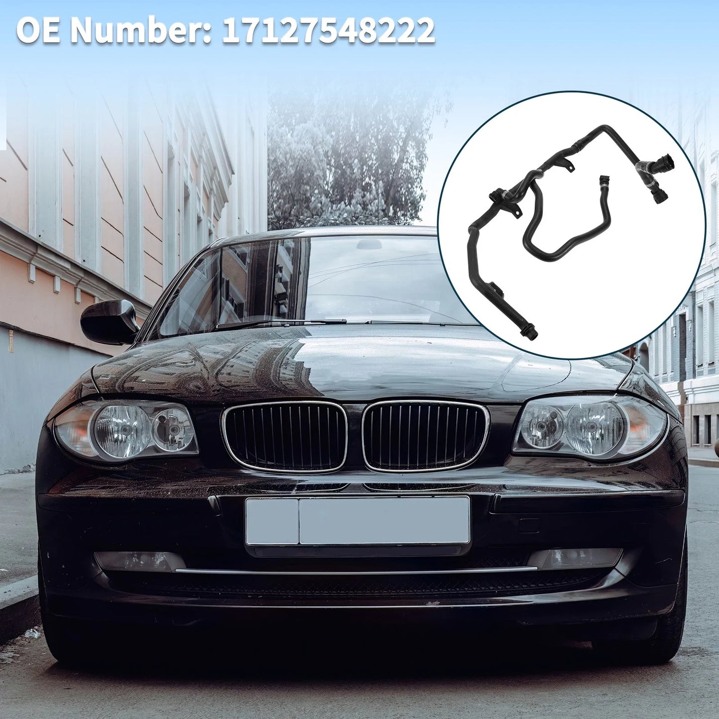 Heater Return Thermostat Hose for BMW 118i 120i 318i 320i