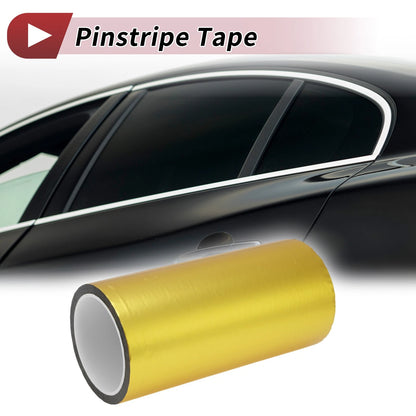 Pinstripe Tape 180mmx50m for Car Motorcycle Boat Matte Gold Tone (1 Pcs)