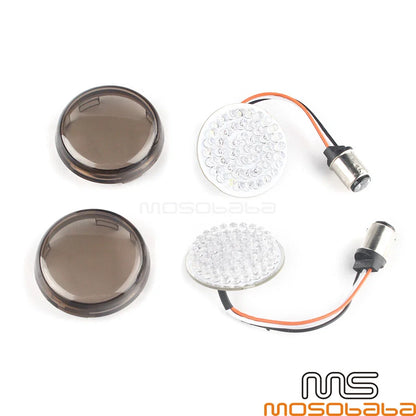 2" LED Turn Signal Lights with 1157 Socket for Harley Touring Softail