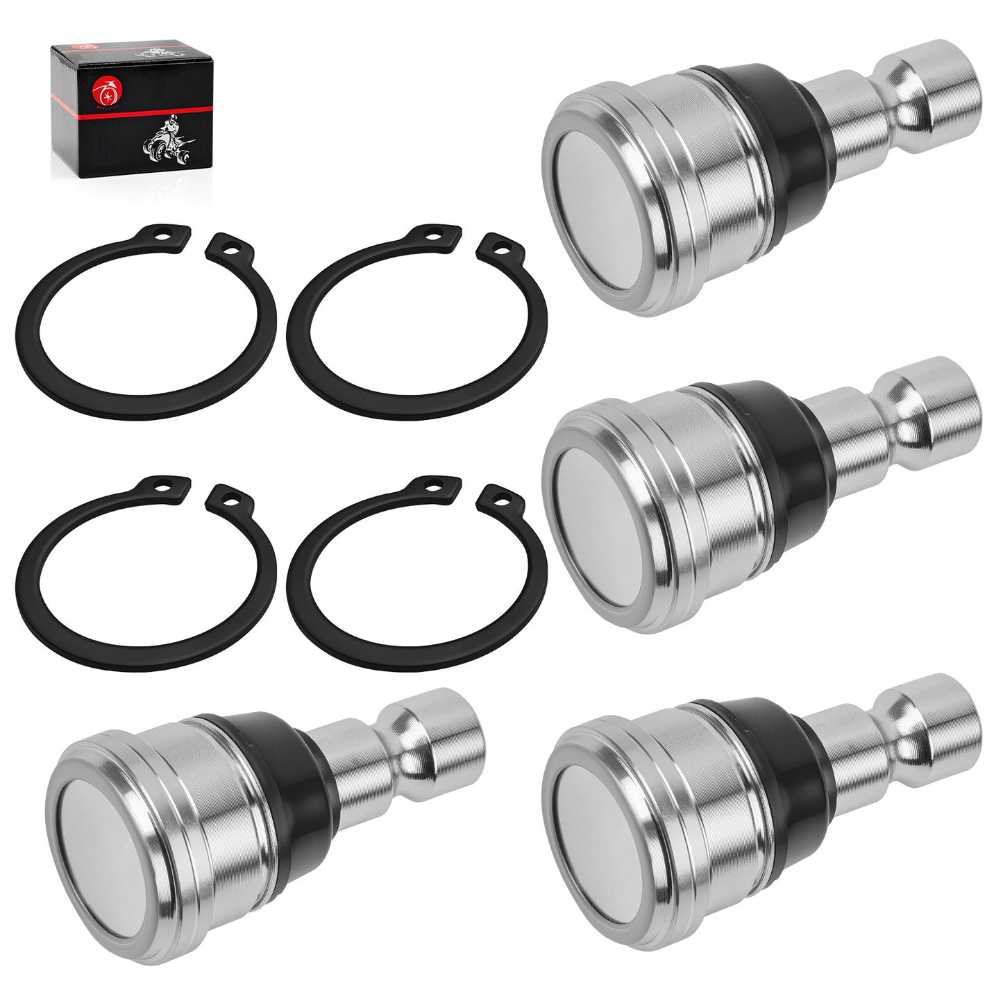 Set of 4 Upper and Lower Ball Joints for Polaris Ranger Crew (2017–2023)