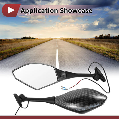 Set of 2 Rear View Mirrors for Honda CBR600RR (2003–2014) Aluminum
