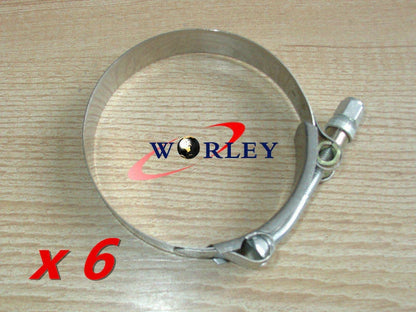 2" Steel T-Bolt Silicone Hose Clamps