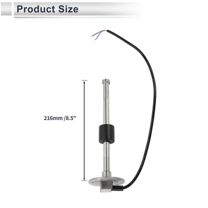 Fuel Sending Unit and Gauge Kit 240-33 Ohm for Boat Truck Vehicle