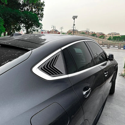 Add-On Rear Window Quarter Glass Duct Louver Vent Covers for BMW X6 G06