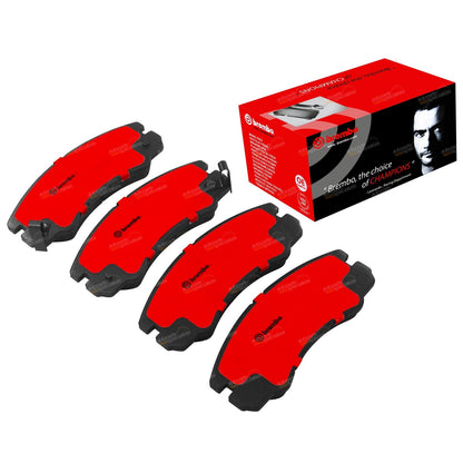 Set of 4 Brembo Front Disc Brake Pads for Holden Rodeo (1991–2003)