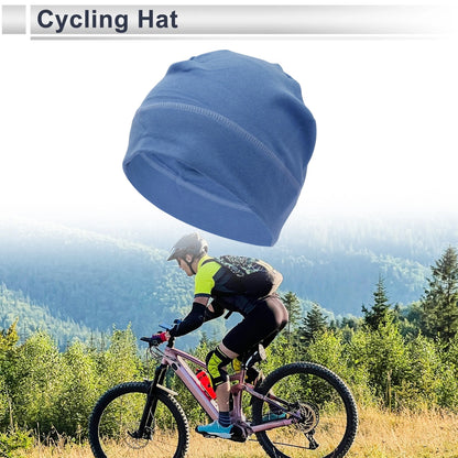 Cycling Hat for Ear Protection Light Blue 27x19cm (1 Pcs)