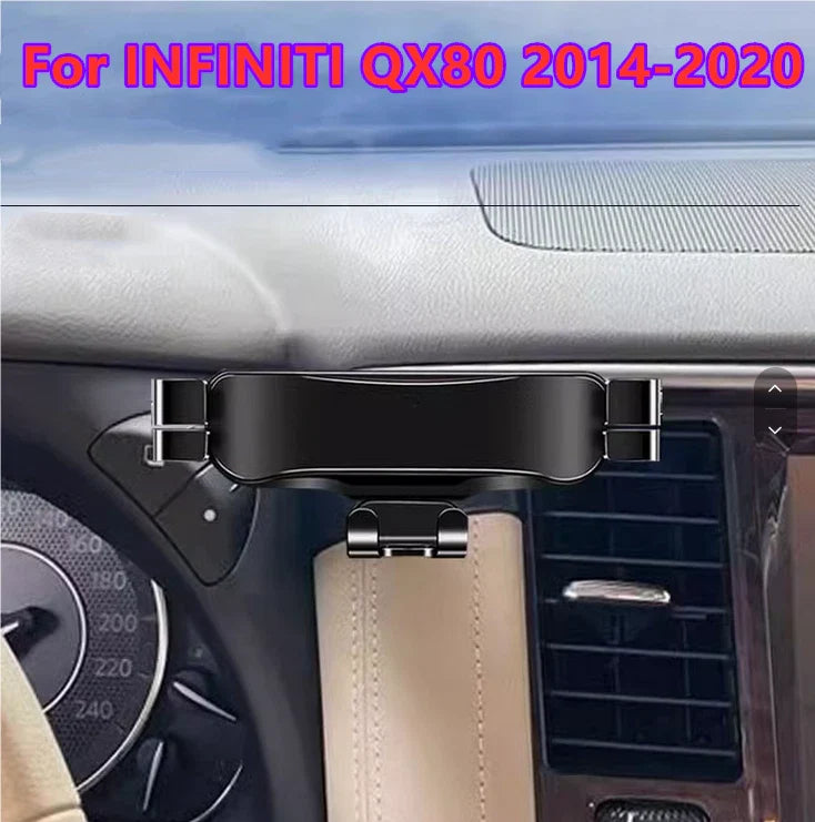Car Cell Phone Holder Stand Mount Clip for INFINITI QX80 (2014–2020)