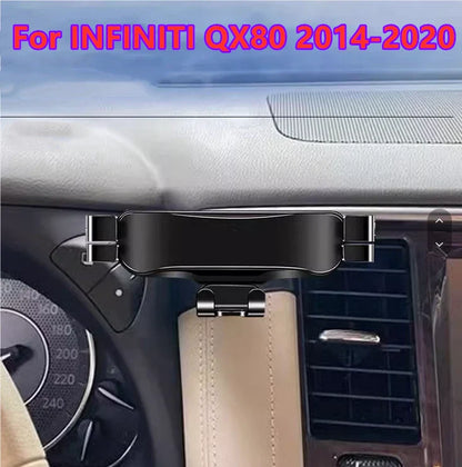 Car Cell Phone Holder Stand Mount Clip for INFINITI QX80 (2014–2020)