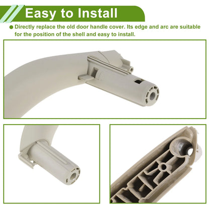 Door Panel Handle Pull Trim Cover for BMW X5 F15 (14-18) Gray White