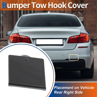 Rear Car Bumper Tow Hook Cover for BMW 5 Series F10 (2011–2017) No. 51128048592 Mineral Grey