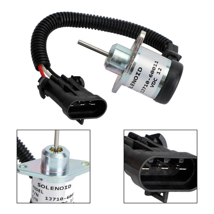 Solenoid Stop Fuel 1J710-60011 for Kubota V2607 S