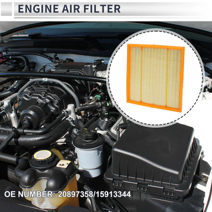 Engine Air Filter No. 20897358/15913344 for Cadillac SRX (2010–2016)