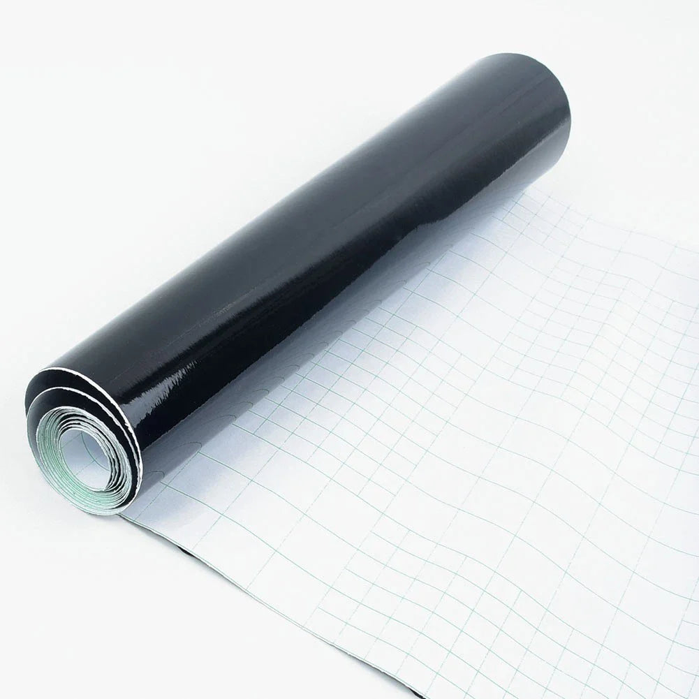 30x152cm Black Gloss Vinyl Wrap Sheet Roll Film Sticker Anti-stain for Car