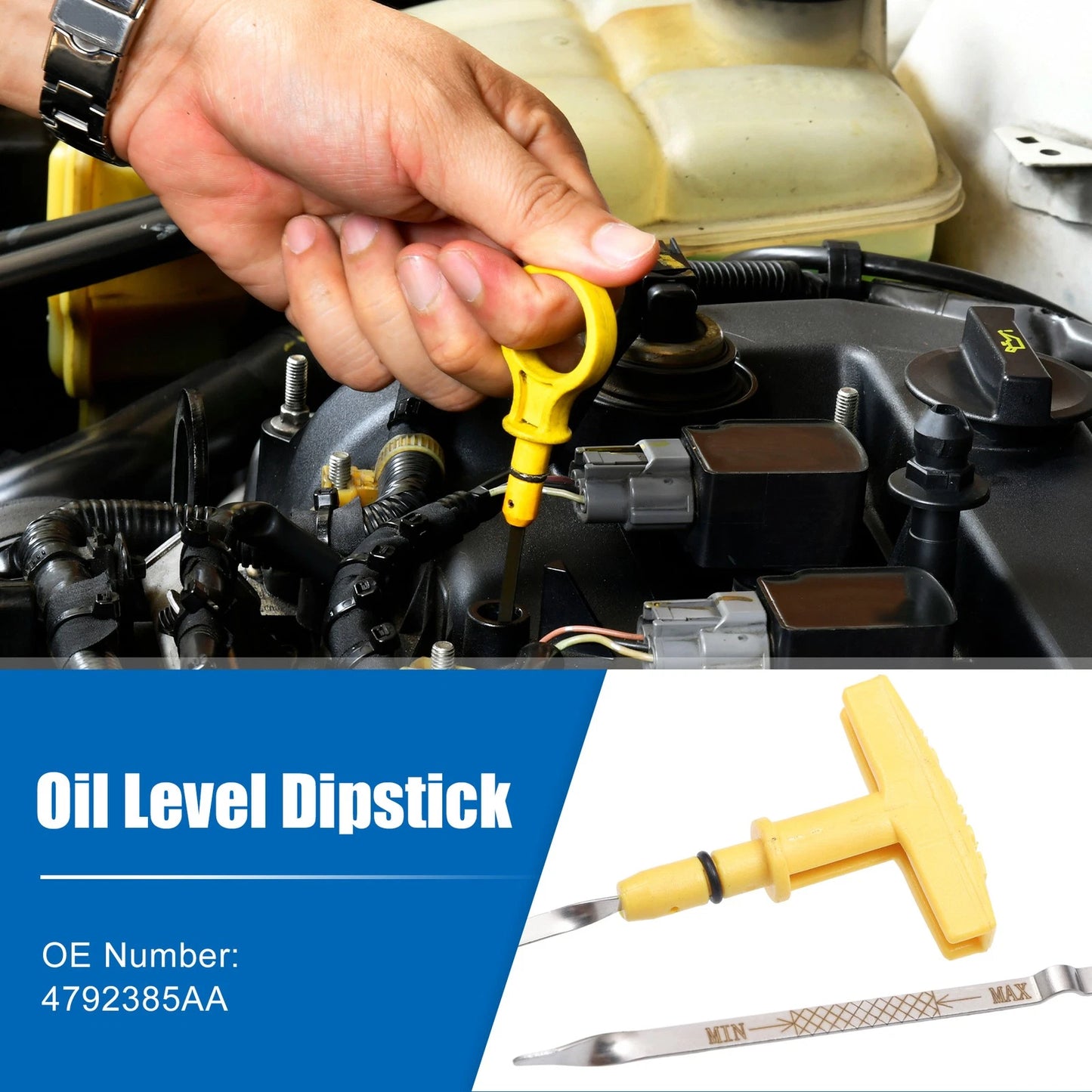 Engine Oil Level Dipstick for Dodge Stratus (2001–2004) 24792385AA