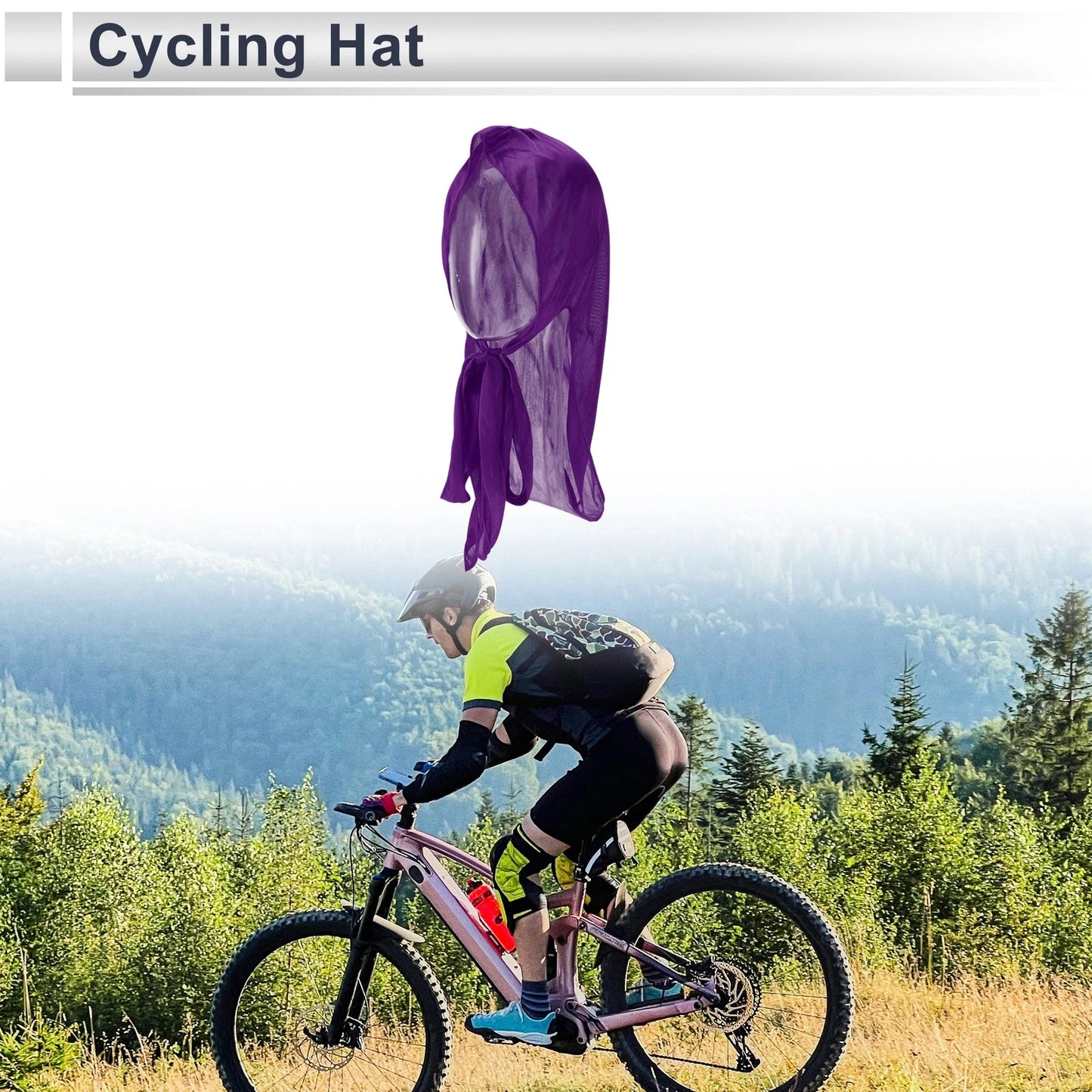Cycling Hat for Universal Fit (28x100cm) - Moisture Wicking, Breathable, Neck Protection