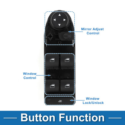 Power Window Switch 3.0L L6 for BMW 325i (2006)