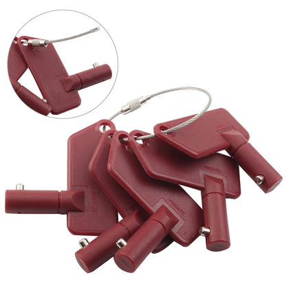5 x Ignition Keys for Terex Battery Disconnect Isolator