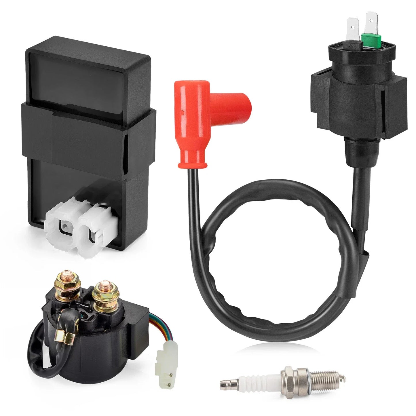 Ignition Coil Spark Plug CDI w/ Relay for Honda TRX400FW Foreman (1999–2002)