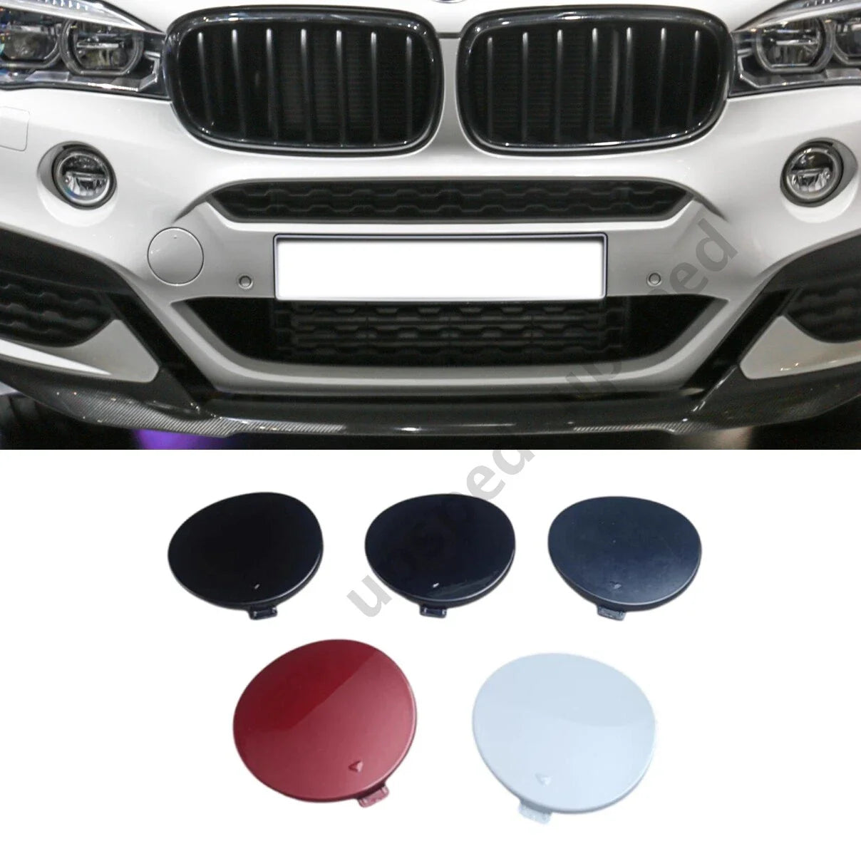 Front Bumper Tow Hook Eye Cover Cap for BMW X6 M-SPORT F16 (2015–2018)