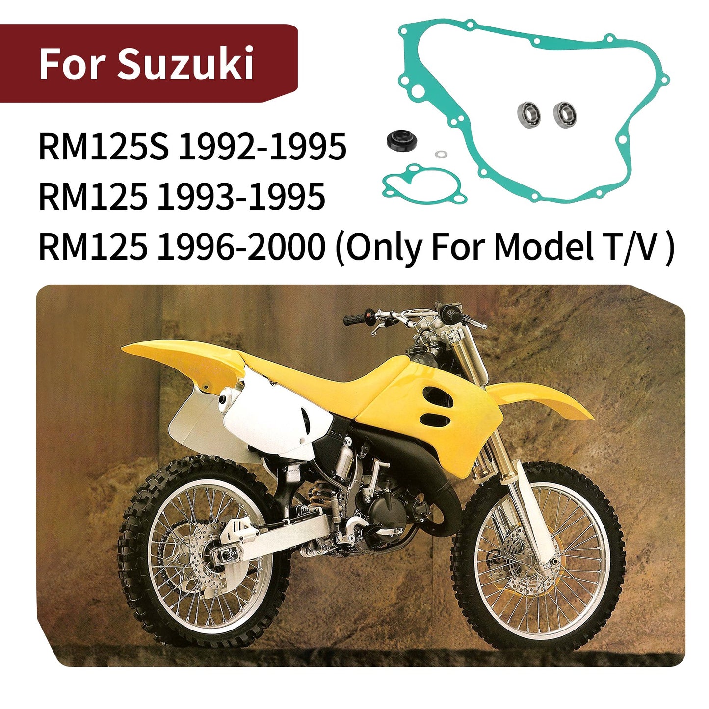 Water Pump Rebuild Kit for Suzuki RM125 RM125S (1992–2000)