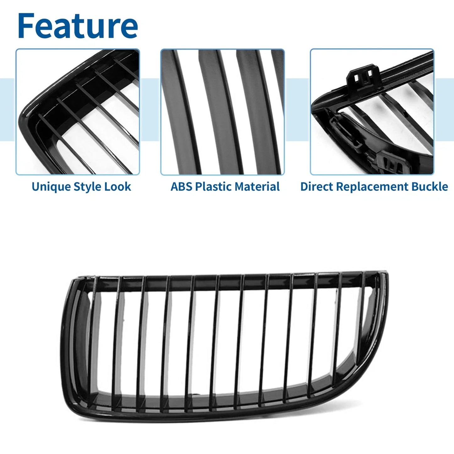 Front Bumper Grille Slat for BMW E90 (2007-2008)