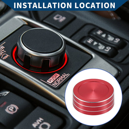 Drive Mode Gear Shift Switch Knob Cover Ring for Subaru Forester (2019–2022) Red
