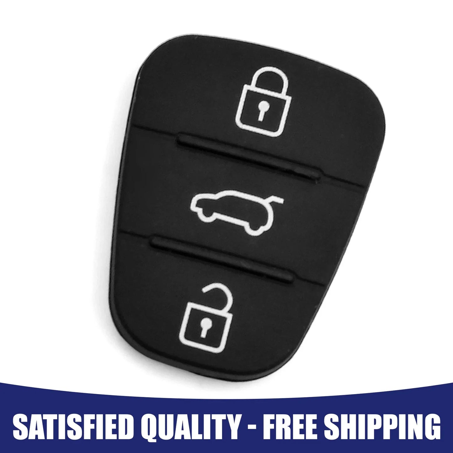 Hyundai 3 Button Key Fob Shell Case Rubber for Hyundai ( Available)