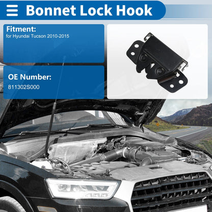 Hood Latch Assembly for Hyundai Tucson (2010–2015) No. 811302S000