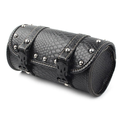 Leather Tool Bag for Universal Motorcycle Handlebar Saddlebag