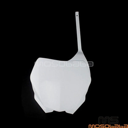 White Front Number Plate for Yamaha YZ 125 250 250F 450F WR250F WR450F