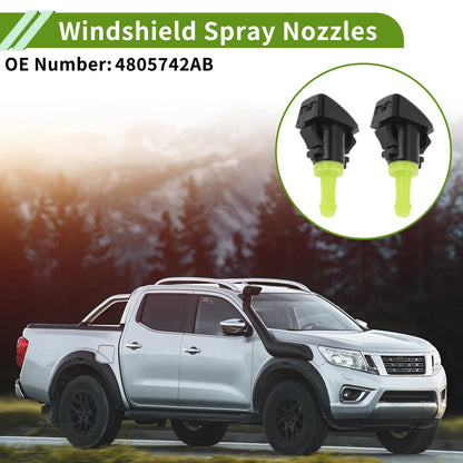 Windshield Washer Nozzle with Hose Connector for Chrysler (No. 4805742AB)