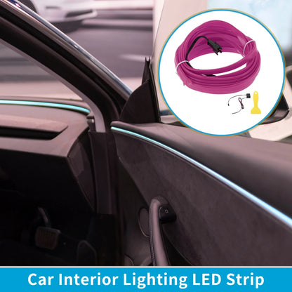 LED Strip Neon Wire Lighting for Universal Car Decoration (12V)