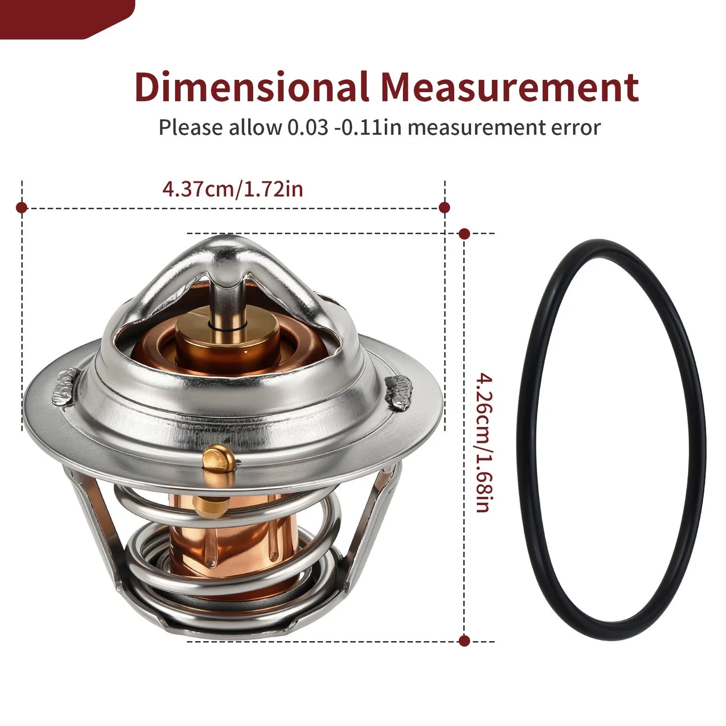 Thermostat & O-Ring for Kawasaki Brute Force 650