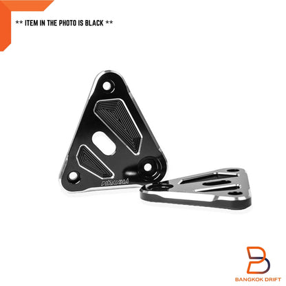 Silver Aluminium Headlight Mounting Plate Pair for Honda Monkey Z125 (18-24)