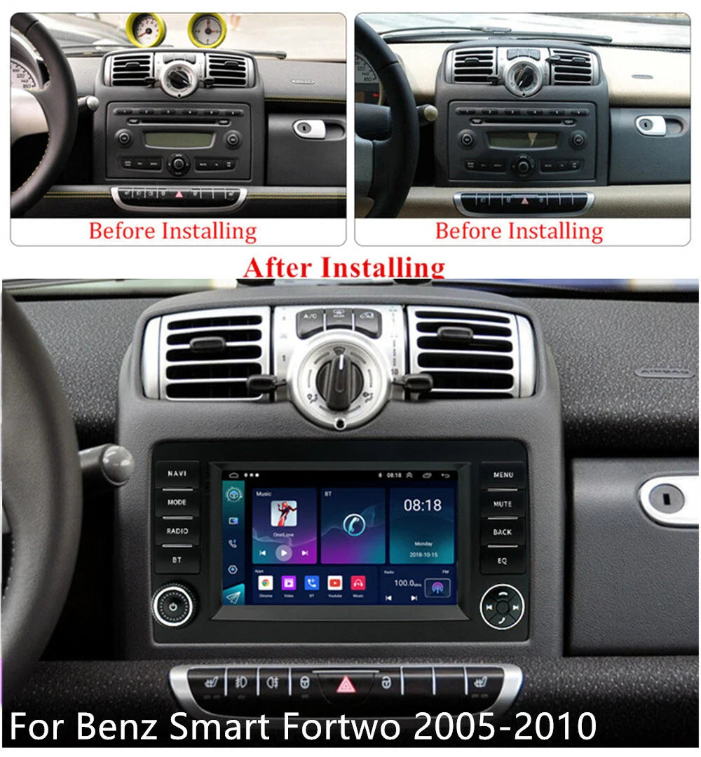 7" Car Stereo Radio GPS for 2005-2010 Benz Smart Fortwo (2005-2010)