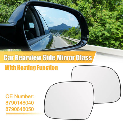 1 Pair Heated Rearview Mirror Glass for Lexus (No. 8790148040/8790648050)